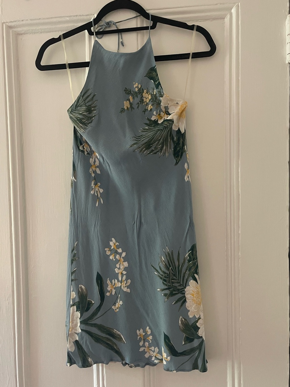 Leith Drape Back Floral Minidress
